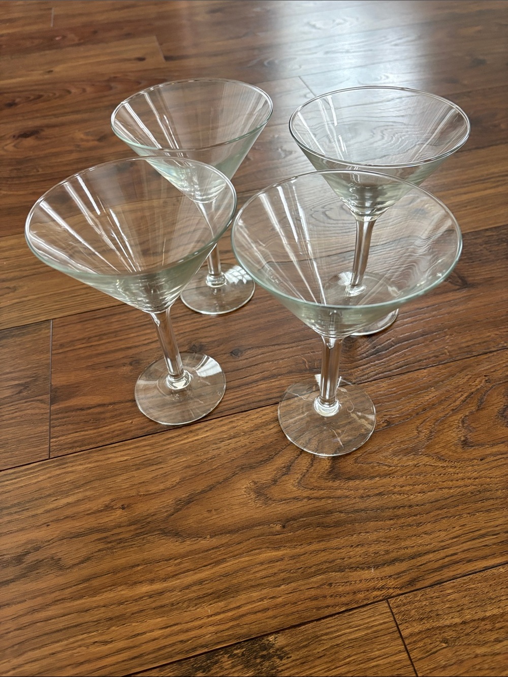 Clear Glass Martini Coupe Set of 4